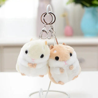  Kawaii 10cm Hamster Plush Key Chain Dolls cashymart