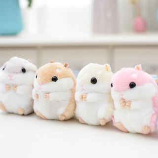  Kawaii 10cm Hamster Plush Key Chain Dolls cashymart