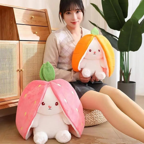  Kawaii Fruit Bunny Plush Toy for Kids cashymart
