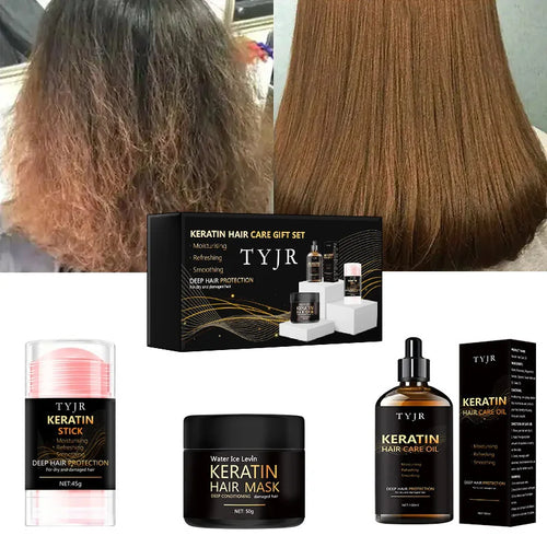 Keratin Hair Mask and Conditioner Set for Smooth Hair cashymart