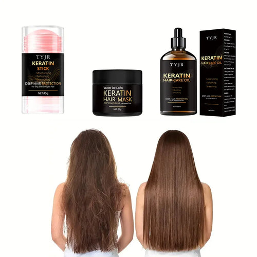  Keratin Hair Mask and Conditioner Set for Smooth Hair cashymart