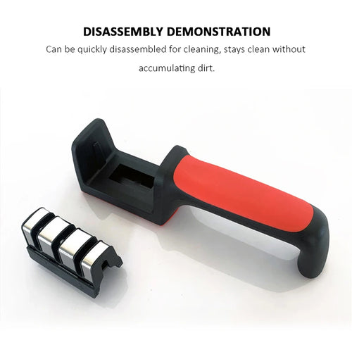  Kitchen Multi-Functional Knife Sharpener Black cashymart