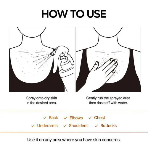  Kojic Acid Turmeric Body Scrub Spray cashymart