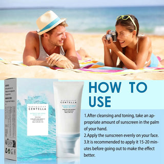  Korean Centella Sunscreen Cream for Skin Whitening and Protection cashymart