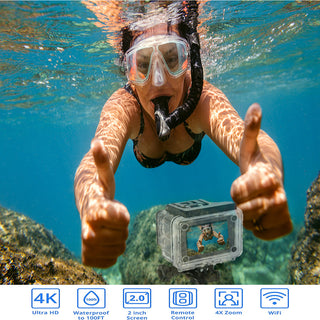  4K Waterproof Action Camera cashymart