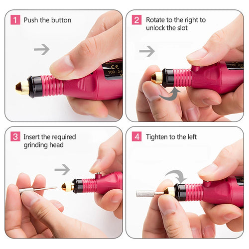  LULAA Electric Nail Drill Machine Set cashymart