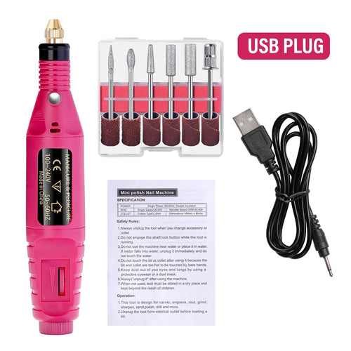  LULAA Electric Nail Drill Machine Set cashymart
