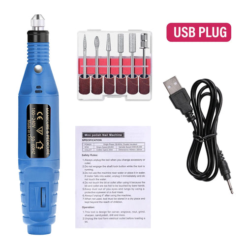  LULAA Electric Nail Drill Machine Set cashymart