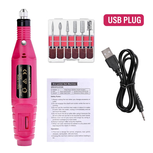 LULAA Electric Nail Drill Machine Set cashymart