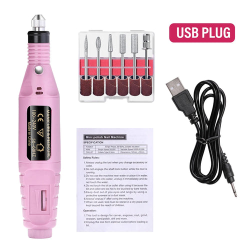  LULAA Electric Nail Drill Machine Set cashymart