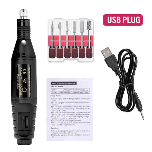 LULAA Electric Nail Drill Machine Set cashymart