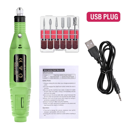  LULAA Electric Nail Drill Machine Set cashymart