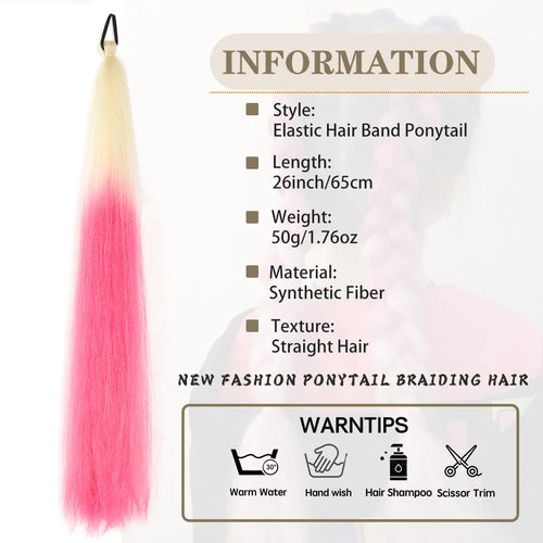  LUPU 26 Inch Ombre Ponytail Extension cashymart