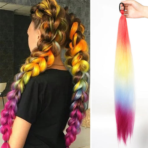  LUPU 26 Inch Ombre Ponytail Extension cashymart