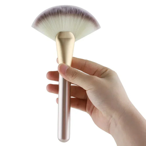  Large Flat Highlight Blush Fan Makeup Brush cashymart