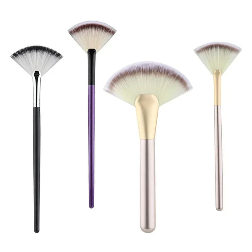  Large Flat Highlight Blush Fan Makeup Brush cashymart