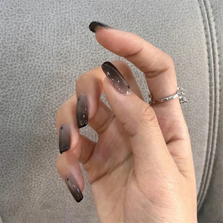  Light Pink Blue Gradient Long Ballet Press-On Nails cashymart