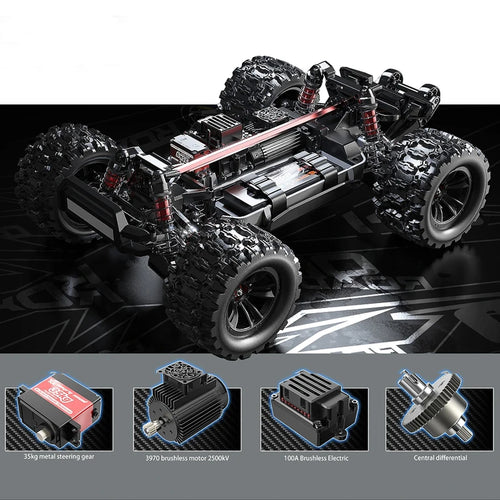  Lightning Fast MJX Hyper Go 10208 1/10 Brushless RC Drift Truck cashymart