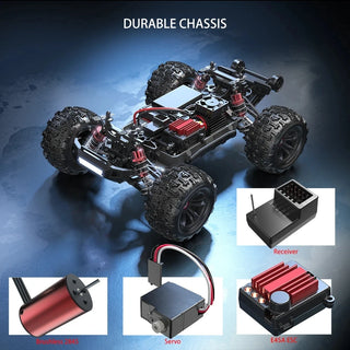  Lightning Speed 1/16 Brushless 4WD RC Off-Road Racing Car 70KM/H cashymart