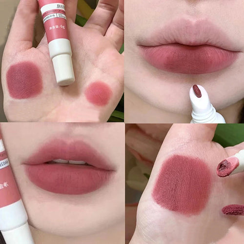  Lip Gloss Moisturizing Lip Tint Mud 6 Colors Long Lasting cashymart