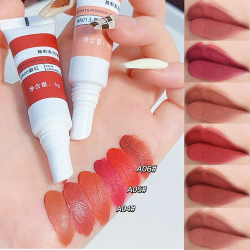  Lip Gloss Moisturizing Lip Tint Mud 6 Colors Long Lasting cashymart