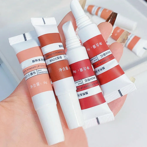  Lip Gloss Moisturizing Lip Tint Mud 6 Colors Long Lasting cashymart