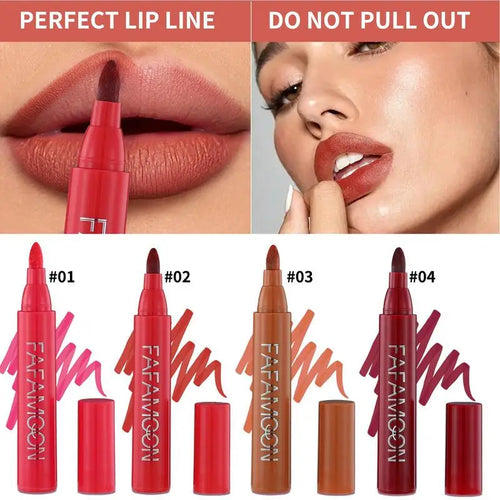  Lip Marker Stain Pen 2 in 1 Waterproof Matte Makeup cashymart