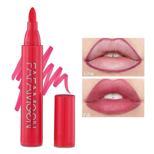  Lip Marker Stain Pen 2 in 1 Waterproof Matte Makeup cashymart