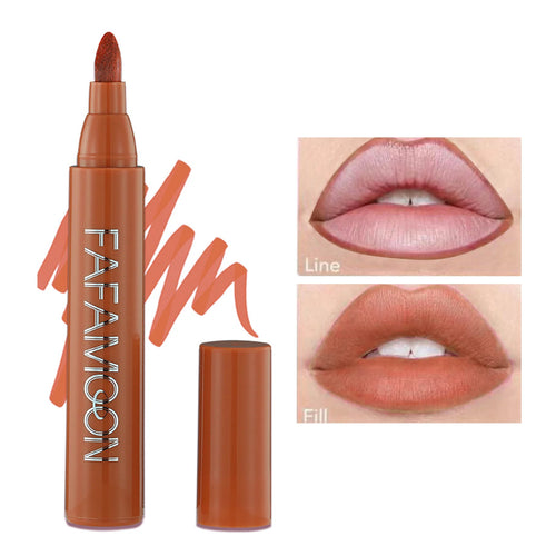  Lip Marker Stain Pen 2 in 1 Waterproof Matte Makeup cashymart