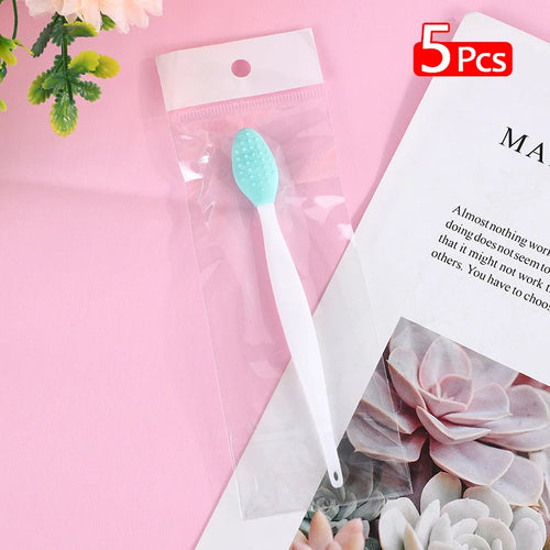  Lip Scrub Brush Silicone Tool Set of 5 cashymart