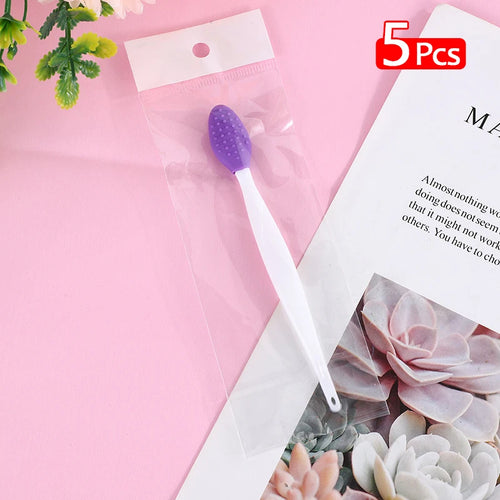  Lip Scrub Brush Silicone Tool Set of 5 cashymart