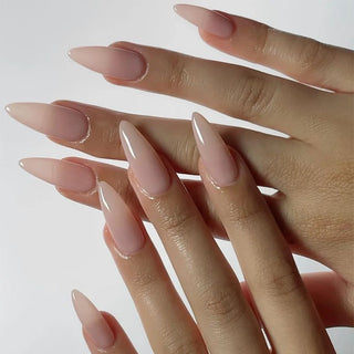  Long Almond Fake Nails cashymart