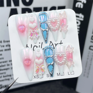  Long Almond Press on Nails cashymart