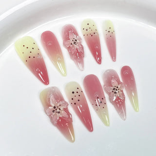  Long Almond Press on Nails cashymart
