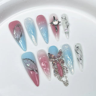  Long Almond Press on Nails cashymart