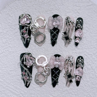  Long Almond Press on Nails cashymart