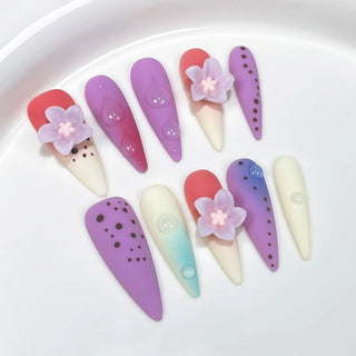  Long Almond Press on Nails cashymart