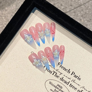  Long Almond Press on Nails cashymart