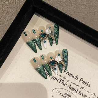  Long Almond Press on Nails cashymart