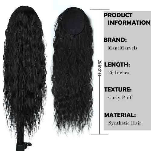  Long Curly Wavy Ponytail Hair Extension cashymart