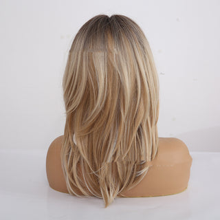  Long Golden Gradient Female Wig cashymart