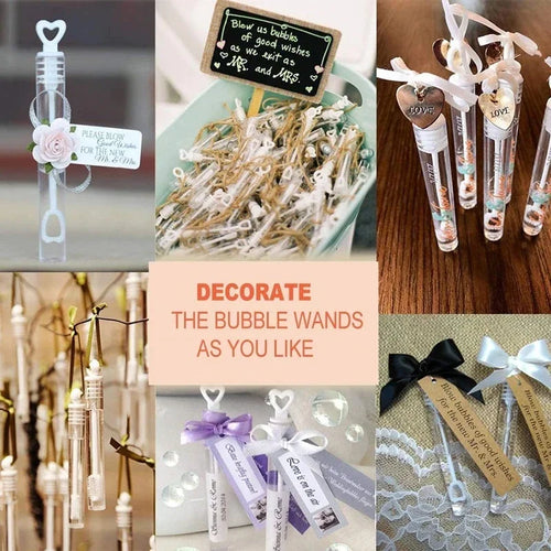  Love Heart Wand Tube Bubble Soap Bottles Favors cashymart