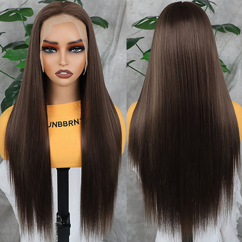  Luxe 28" Straight Synthetic Lace Front Wig cashymart