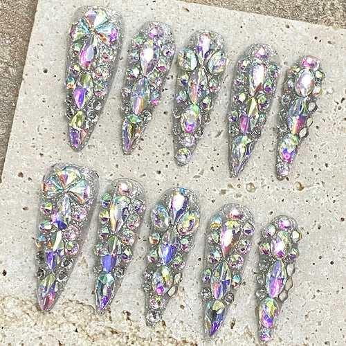  Luxury Handmade Press On Stiletto Nails cashymart
