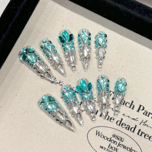  Luxury Handmade Press On Stiletto Nails cashymart