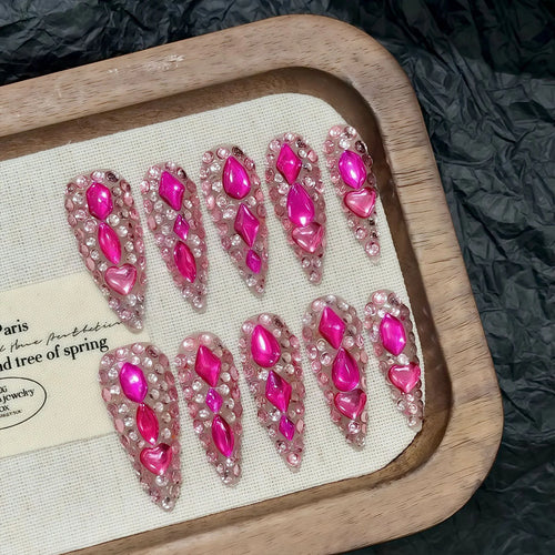  Luxury Handmade Press On Stiletto Nails cashymart