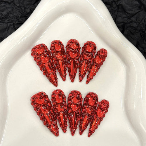  Luxury Handmade Press On Stiletto Nails cashymart