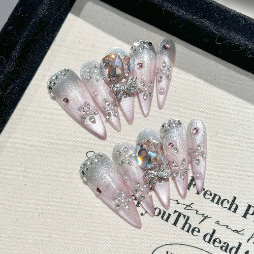  Luxury Handmade Press On Stiletto Nails cashymart