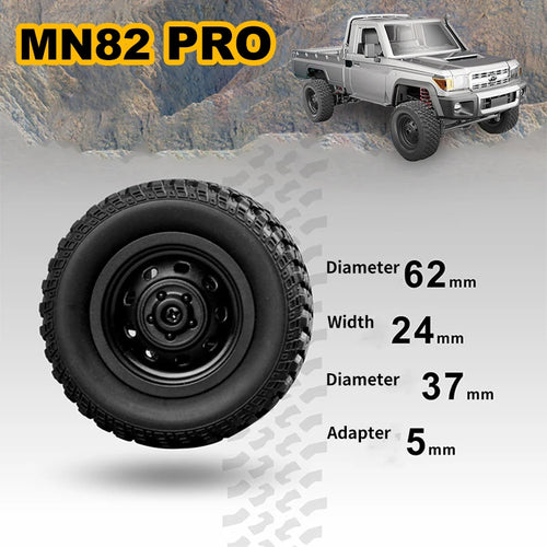  MN82 PRO 1:12 Scale 4WD RC Off-Road Truck with Controllable Lights cashymart