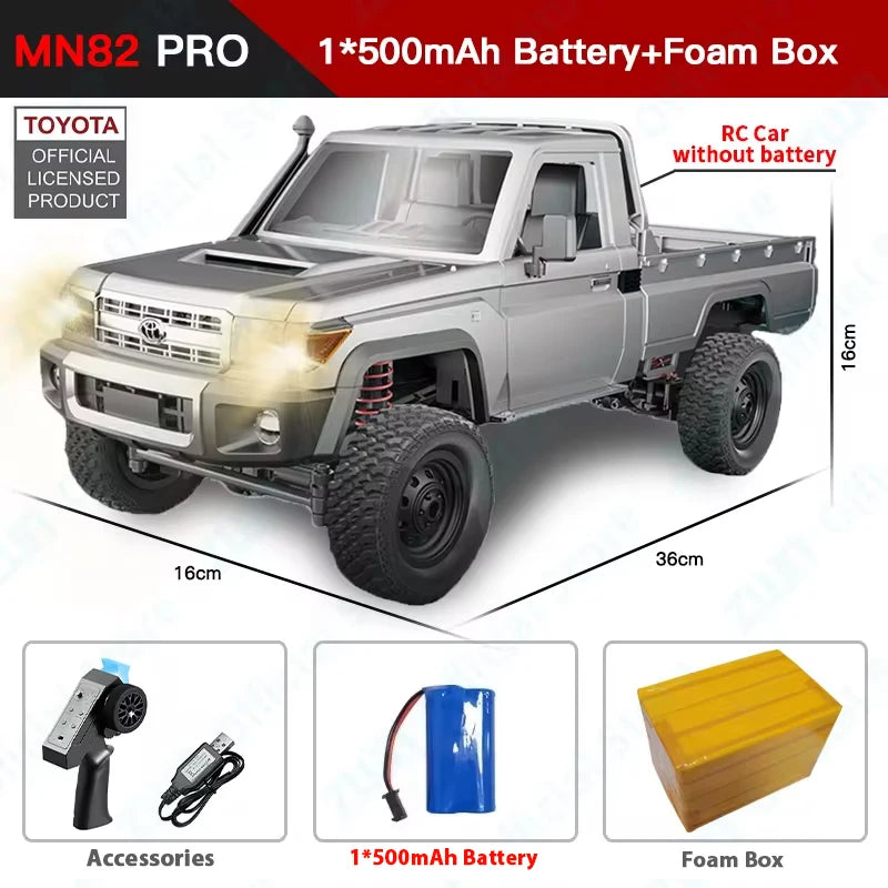 ZWN 1:12 フルスケール RC カー MN82 pro MN82 PRO 1:12 Scale 4WD RC Off-Road Truck with Controllable